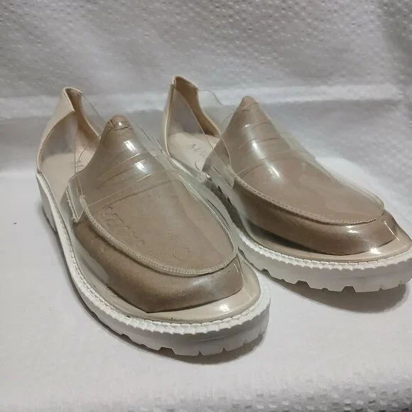 MACKIN J 578-1 WOMENS CLEAR SLIP ON LOAFER CHUNKY SOLE NWOT SIZE 6 - Picture 8 of 9